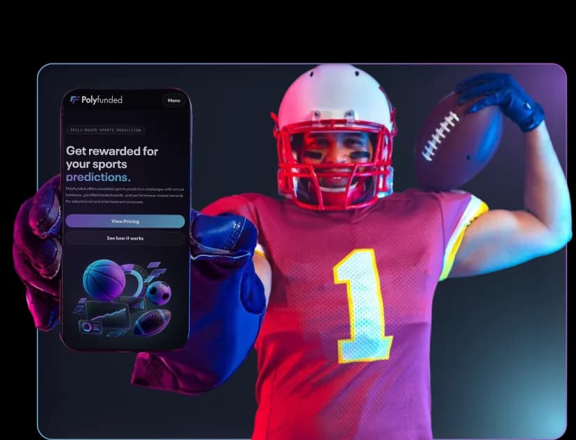 Neon mail sports prediction illustration