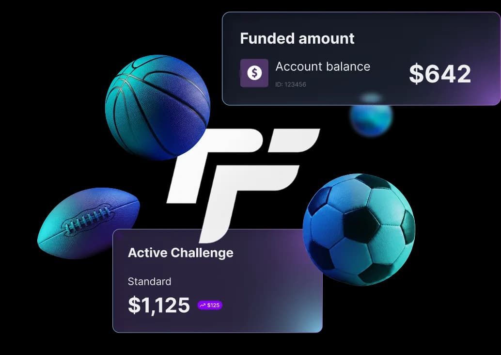 Sports challenge interface and athlete artwork