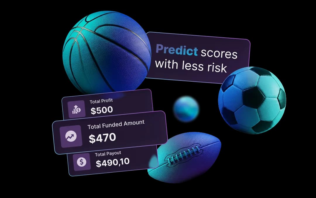 Polyfunded sports prediction dashboard and challenge visuals